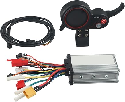 Electric Scooter Controller 500W 36V 48V for KUGOO with LCD Display Kit, Aluminum Alloy Material, 6-Pin Cable, for Kugoo Electric Scooters48V