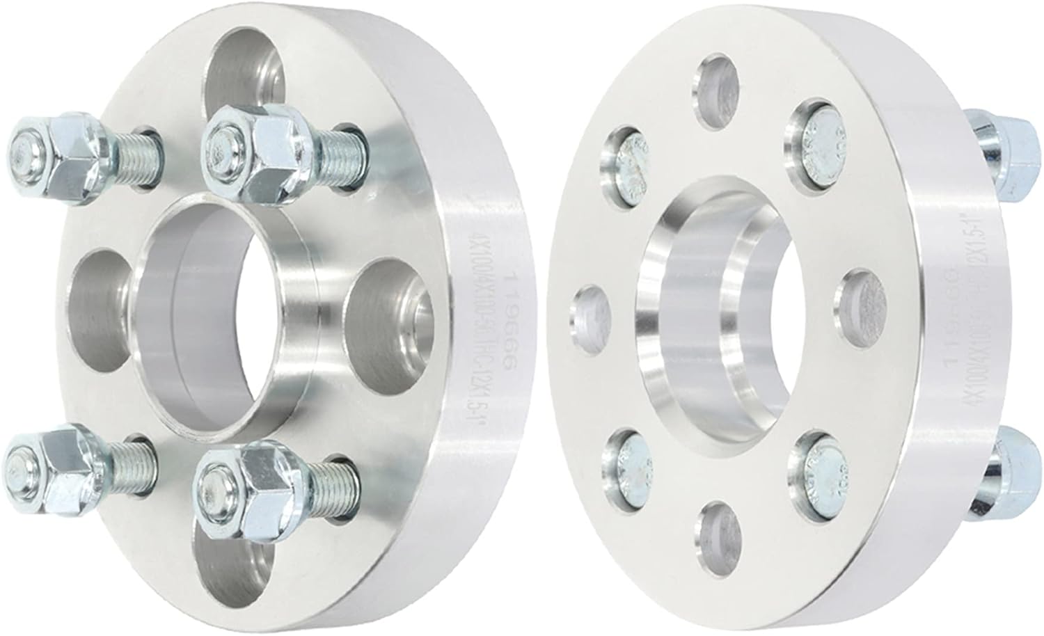 1" 4x100 Hubcentric Wheel Spacers Fits for Civic del Sol 1993-1997, for Fit 2007-2012, 12x1.5 Thread Size 56.1mm Hub Bore Wheel Accessories Parts