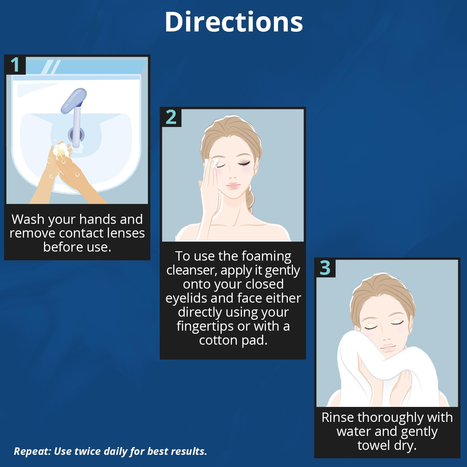 NOVEHA XStye Eyelid Foaming Cleanser - Fast Stye Eye Relief - Formula With Tea Tree Oil - Daily Eyelid and Eyelash Wash For Stye Eyes, Eyelash, & Skin Dryness (3.38 fl oz) - 3PK - 100mL - Image 5