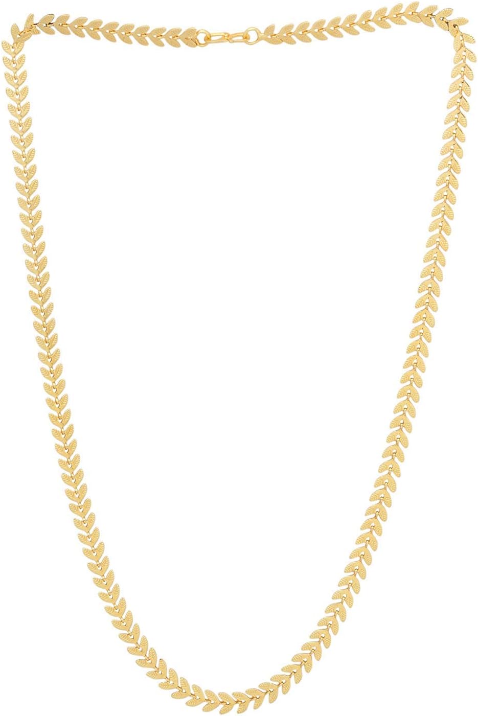 PYR FASHIONGold jewellery set 1gm 22Ct Gold Plated Long Leaf Chain for Women/Girls