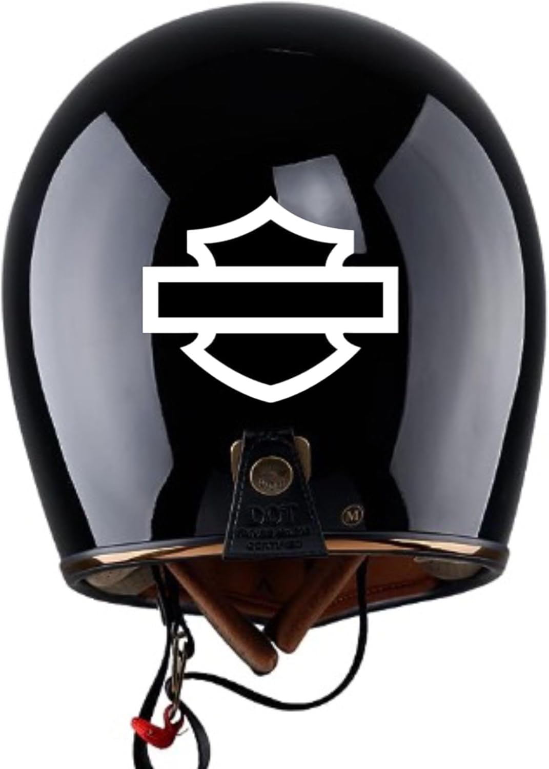 Motorcycle bar and Shield Design Vinyl Decal #2 Pieces Moto HD Club 5"x4" (White) - Image 3