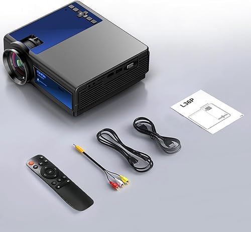 Miniatura 7 de Mini proyector, proyector Bluetooth WiFi 5G, staratlas 12000L Native 1920 x 1080 P, proyector para exteriores, cine en casa compatible con HDMIUSB,