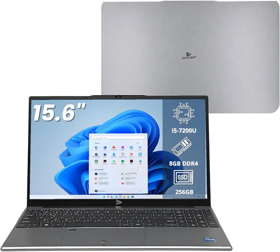 Notebook 15.6" Full HD Intel Core i5 8GB RAM DDR4/SSD 256GB Windows 11 Pro, Wi-Fi Dual Band, HDMI USB 3.0/Tipo-C Áudio P2 Cartão de Memória, com Desbloqueio por Impressão Digital