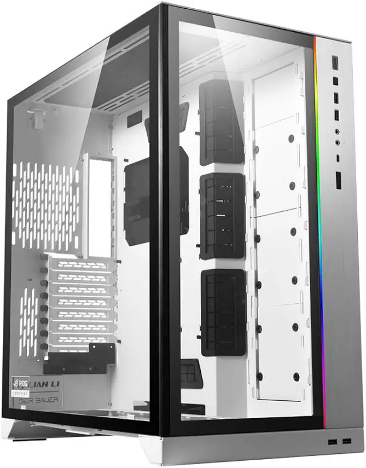 Gabinete PC-O11 Dynamic XL ROG Certified Branco Full Tower Vidro Temperado O11DXL-W LIAN LI