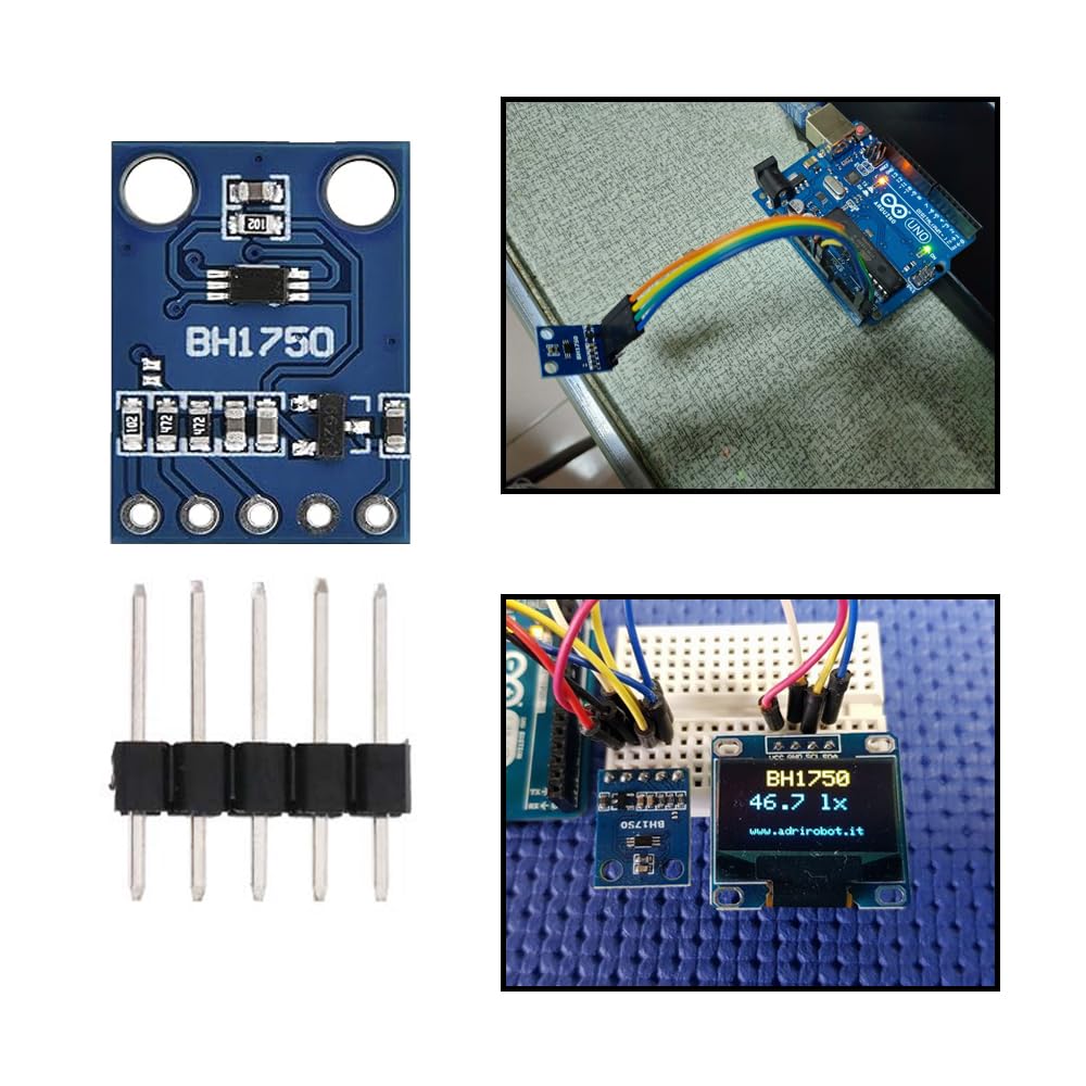 Lot 6 Modules Capteur Lumière GY-302 BH1750 BH1750FVI Pour Arduino AVR 3V 5V