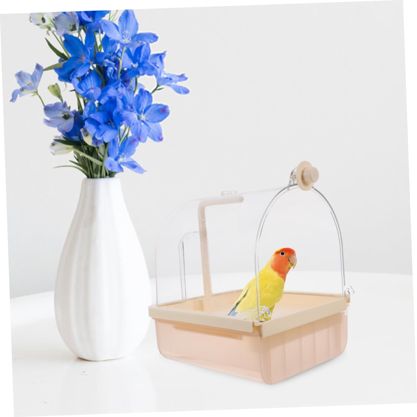 Toyvian Automatique pour Oiseaux Bassin De Bain Électrique avec Spray Circulant pour Perroquets Et Petits Oiseaux Accessoire Pratique