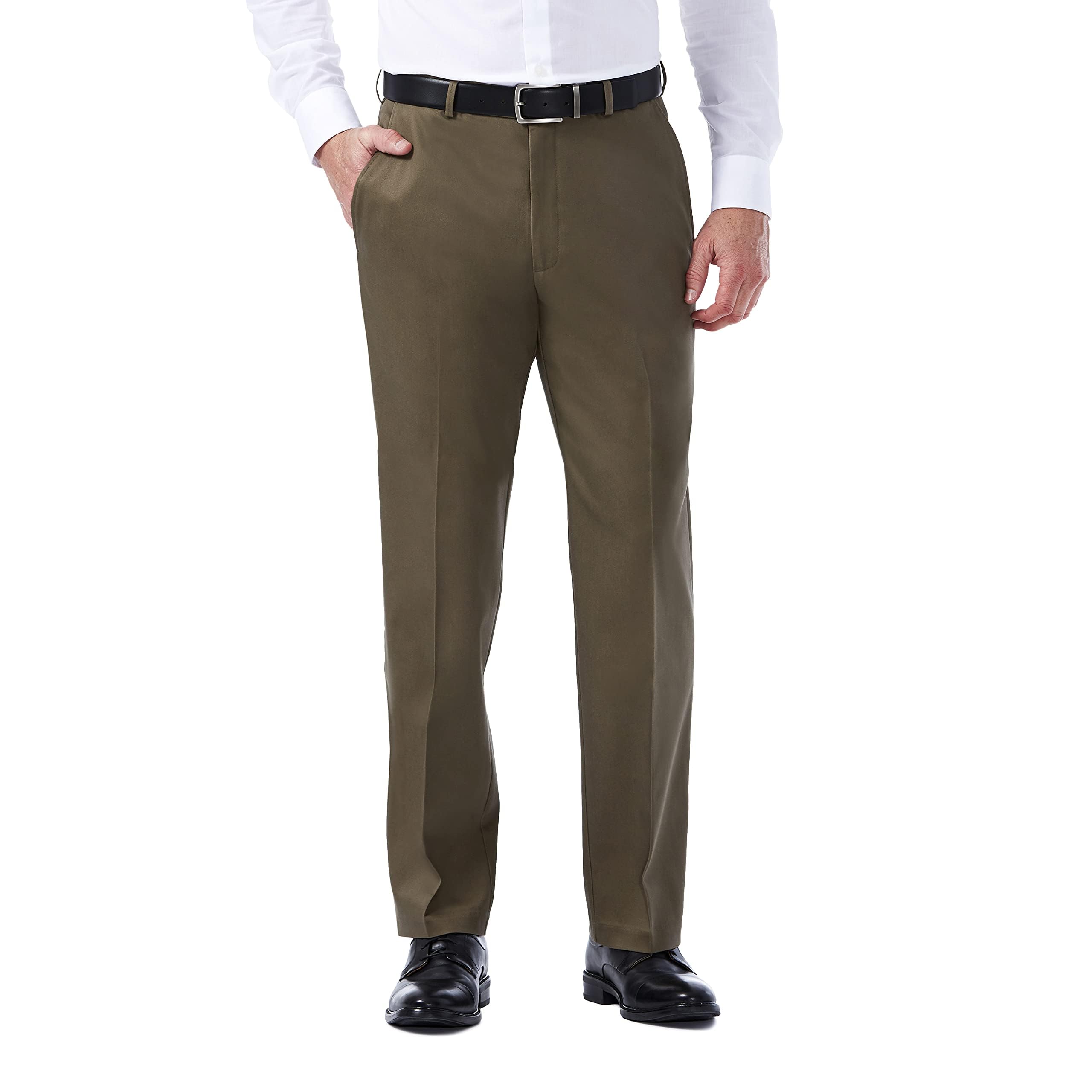 Haggar Men's Classic Fit Premium No Iron Khaki Pant