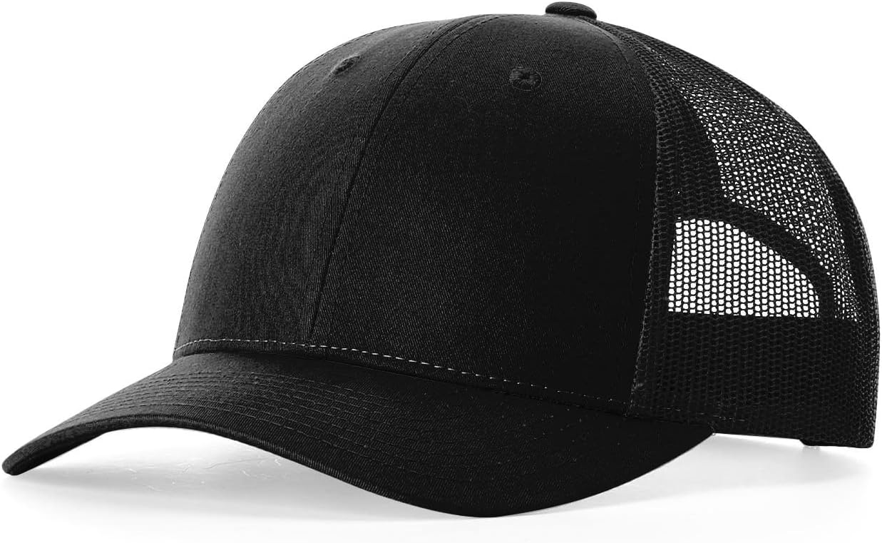 Richardson 115 Classic Low-Profile Design Adjustable Snapback Trucker Cap | Bulk Packs Available