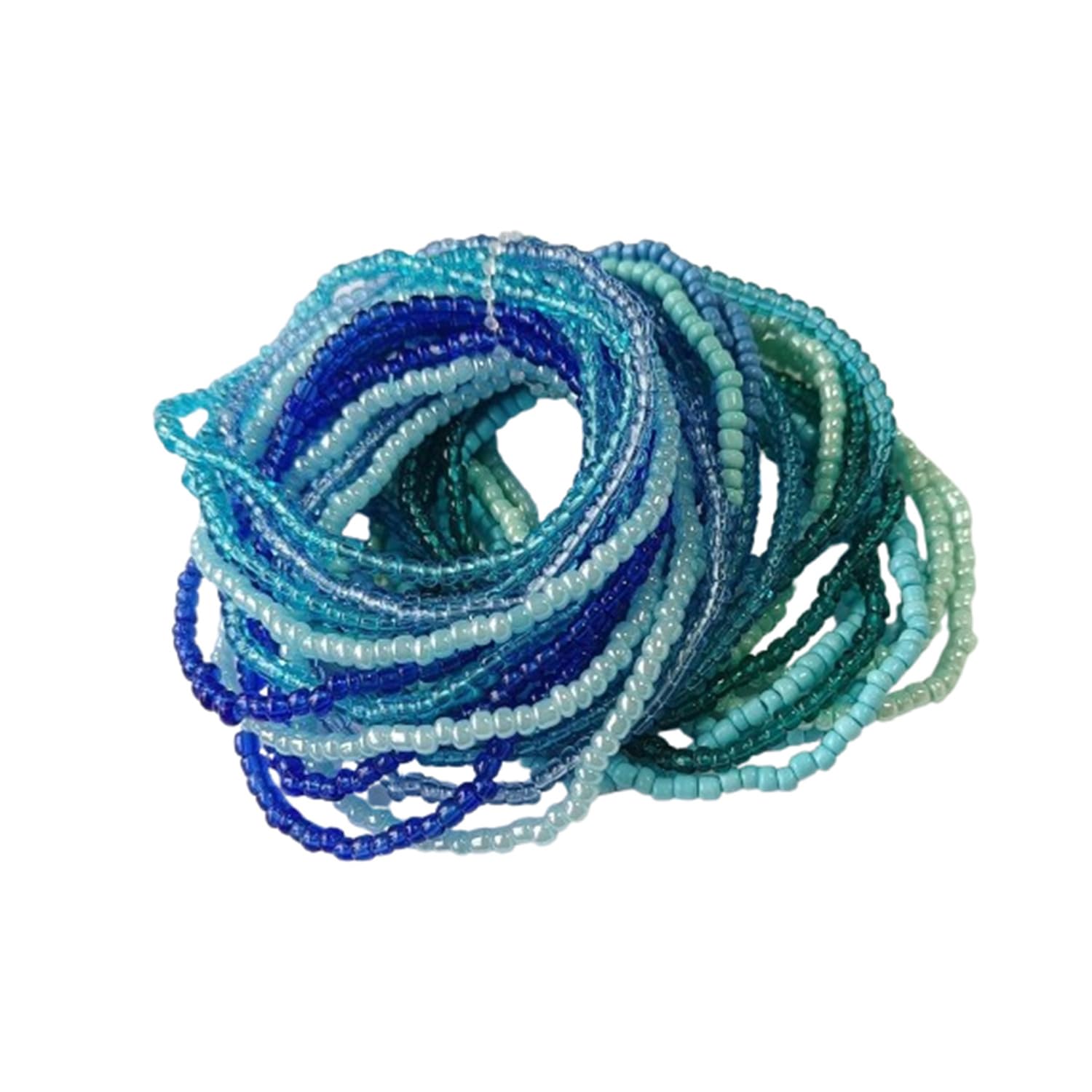 Yecomsy 17pcs Bohemian Stackable Multilayer Elastic Bracelets - Handmade Seed Beaded Jewelry for Women & Girls