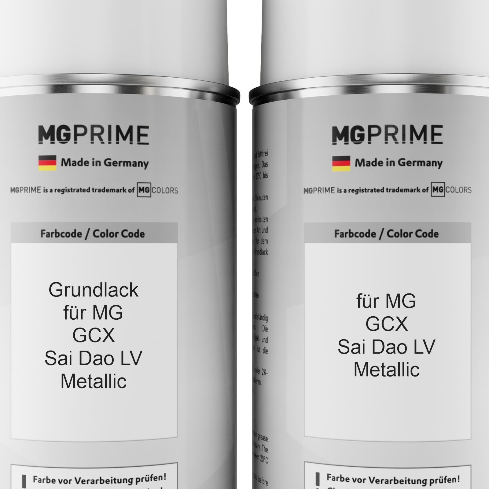 MG PRIME Vernice per auto Kit bombolette spray 2K per MG GCX Sai Dao LV Metallic Vernice di fondo vernice di base 2 componenti vernice trasparente bomboletta a spruzzo