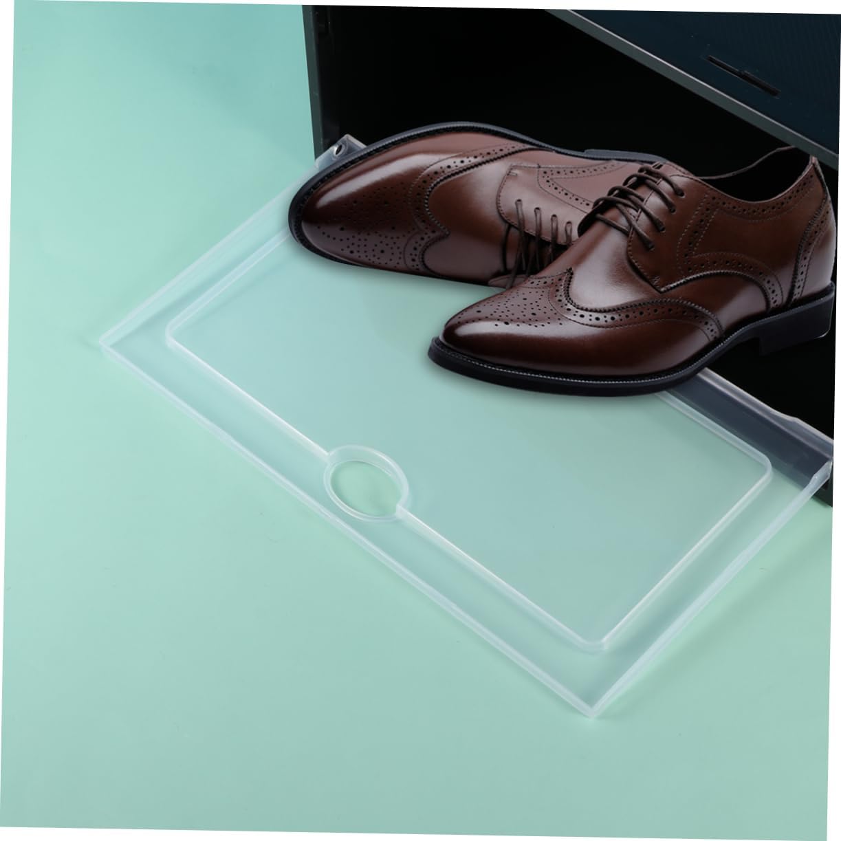 6pcs Plastic Storage Boxes for Shoes Stackable Shoe Boxes Lids for Home Closet Office