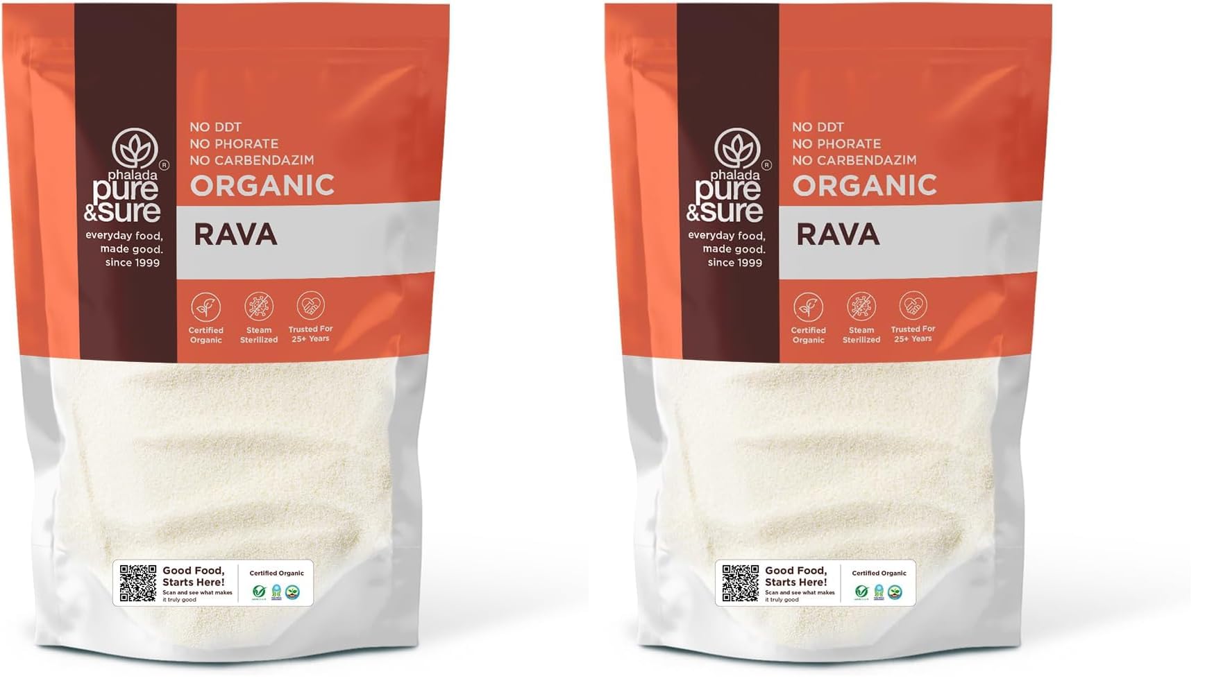 Pure & Sure Organic Rava 1Kg |Organic Sooji Rava | Premium Rawa Suji | Healthy & Natural Upma| Suji for Idli, Dosa & Halwa (Pack of 2)-image-31