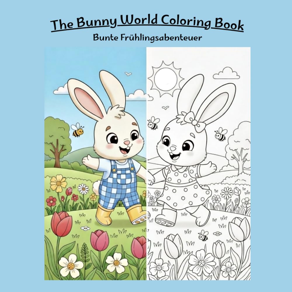 The Bunny World Coloring Book: Bunte Frühlingsabenteuer