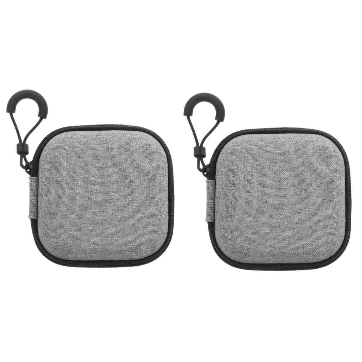 Hemobllo 2pcs Headphone Storage Bag Note Pads Earbud Case Cable Organizer Charger Organizer Earbuds Case Charger Case Earphone Case Necessity Velvet Travel Electronic