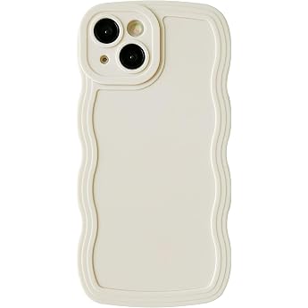 Case Compatible with iPhone11Pro Colour Curly Mobile Phone Case Beautiful TPU Silicone Wave Design Protective Case Cute and Unique Women Girls Case Cover for iPhone 11Pro White