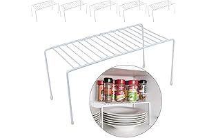 Enhance Storage: 6-Shelf Evelots Kitchen Wire Shelf Organizer