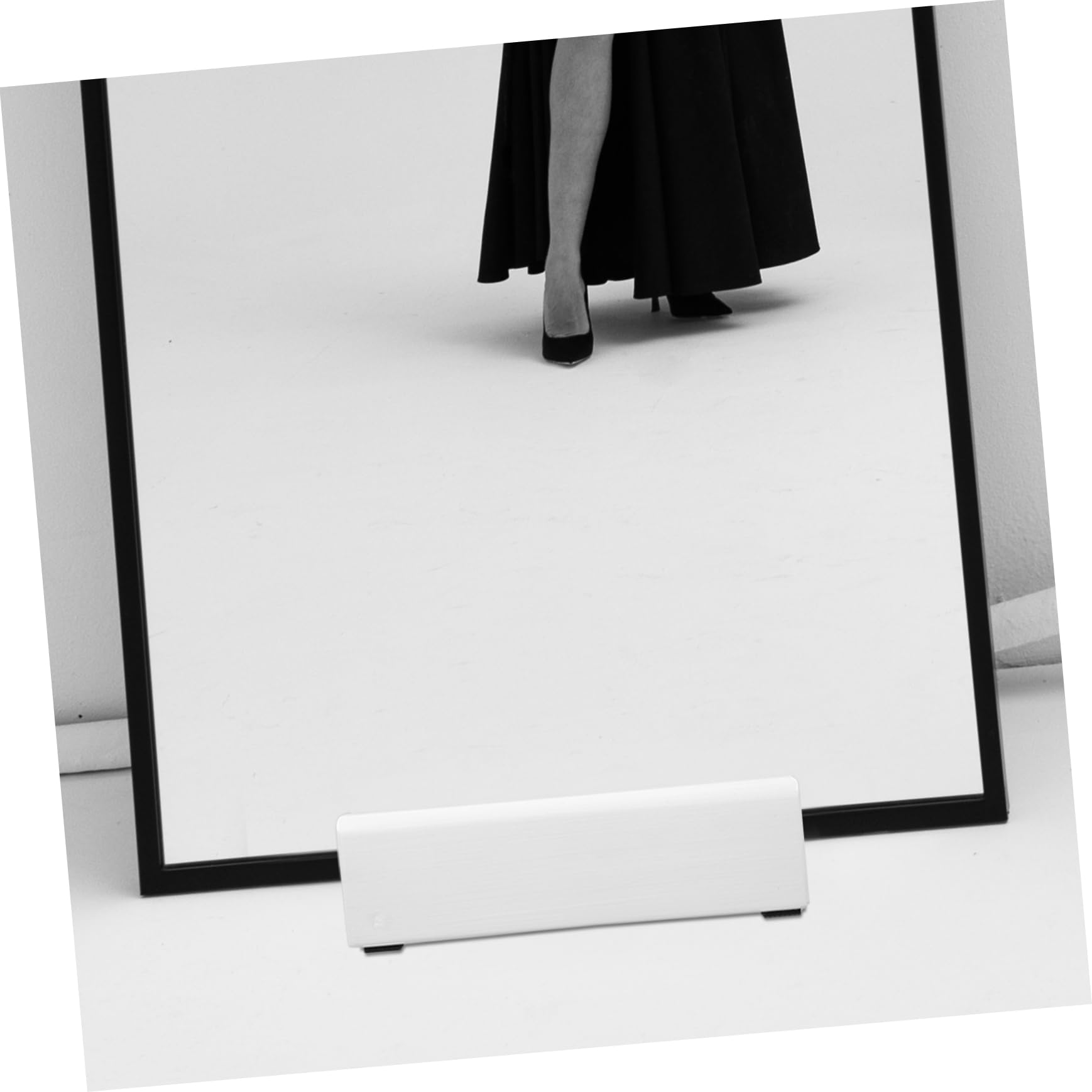 Holibanna Support De Miroir Support De Sol Pour Miroir Plein Long Cadre Photo Large Rack Art Finition Blanche Stabilité Et Élégance Pour Décoration Intérieure