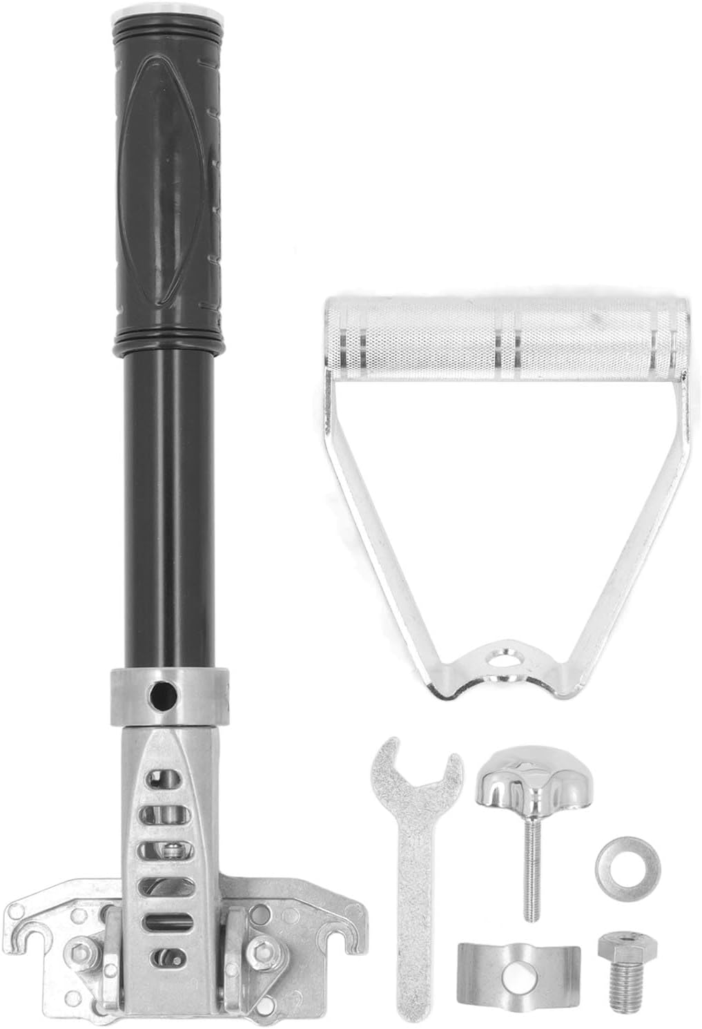 Drywall Flat Box Handle Adjustable Extension Tool 14 to 6.7 Inch for Plastering Wall Surface Finishing and Mud Applications