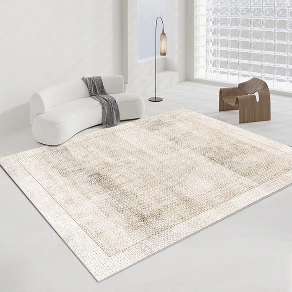 Tapis de sol doux pour chambre et zone de loisirs chaleureuse, style épuré