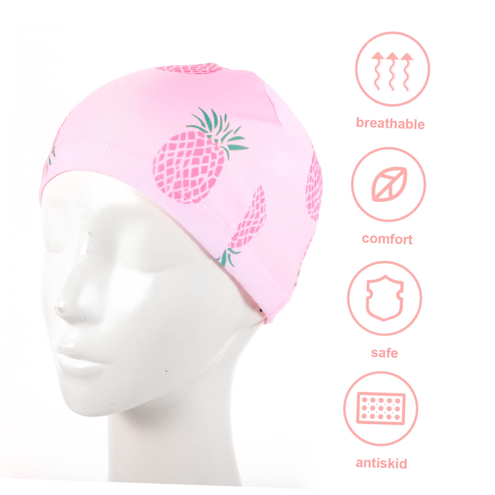 Toyvian Gorro De Natación Gorra De Baño Gorro De Baño para Pequeño Sombrero De Sombrero De Piscina para Bebé Sombrero De Piscina para Tela Rosa