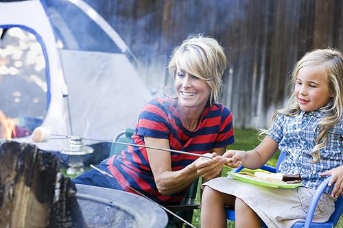 Miniatura 27 de utensilio de cocina para asar malvaviscos en acampadas, tenedor para asar salchichas, para fogata o para parrilla, 32 pulgadas