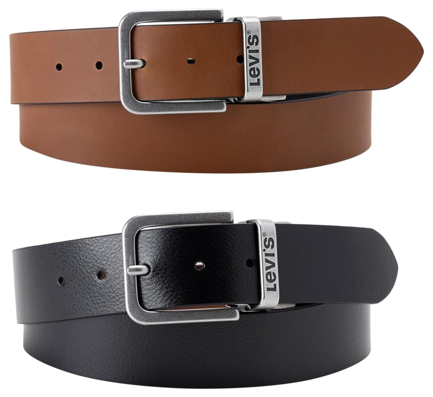 Levi's Men's Core Reversible Belt, Regular Black, 115