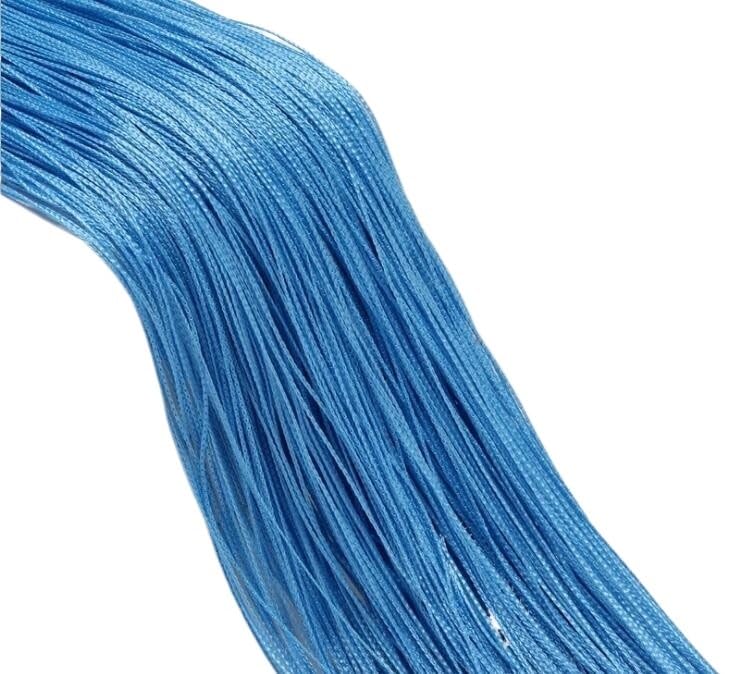 Fadenvorhang 3 x 2,6 m Lange Fadenvorhänge im Wohnzimmer, Trennlinie, Volant for Fenster, einfarbig, Hochzeitsfeier-Dekorationsvorhang Fadengardine(Blue,3x2m)