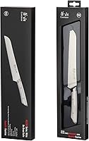 Vista 7 de Cangshan HELENA Series 502100 Cuchillo de pan forjado de acero alemán de 8 pulgadas (blanco)