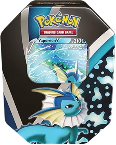 Miniatura 2 de Pokemon TCG: 2021 Otoño Eevee Evolutions Vaporeon V Caja de metal