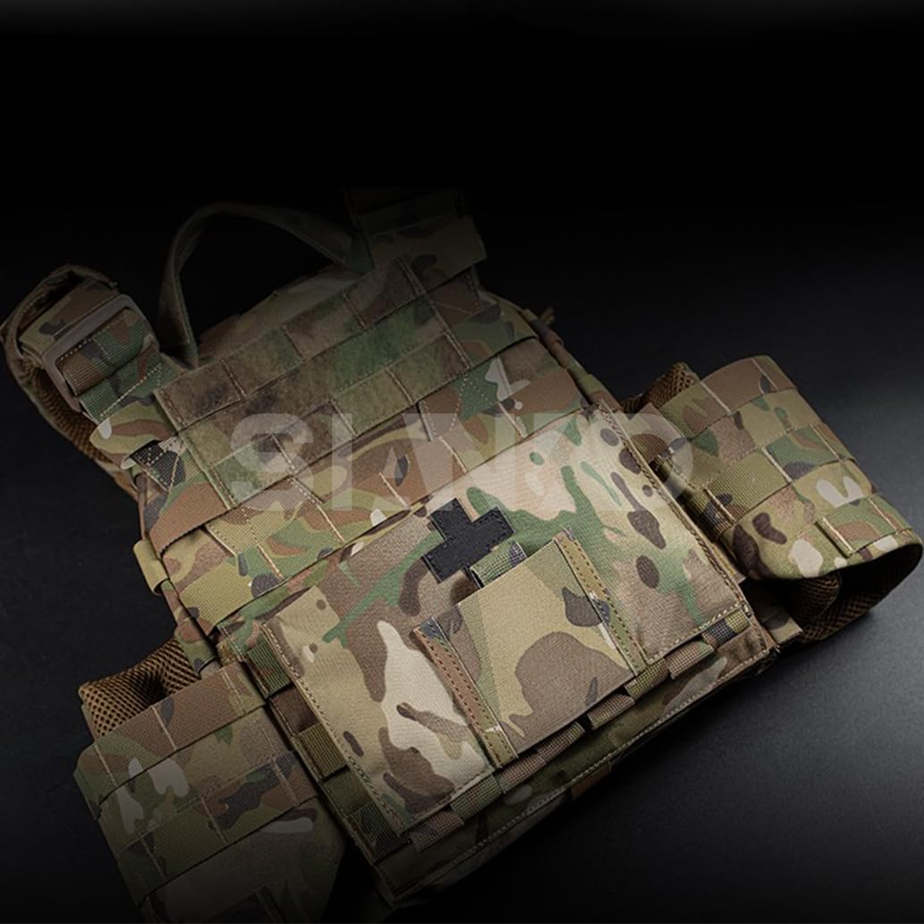 Bolsa táctica militar Molle IFAK para exteriores, airsoft, caza, kit de primeros auxilios de emergencia médica, bolsa EMT, chaleco MOLLE cinturón, accesorio de mochila