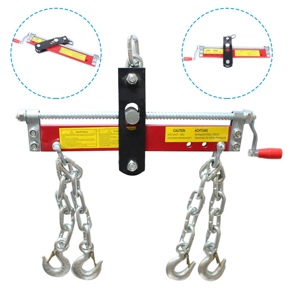 Balancer Positionierer Werkstattkran Kettenzug Seilzug Motorheber Kran Werkstattkran Positionierer Hebekran Traverse Werkstatt Motorheber mit Karabinerhaken für Motorkran, 900kg