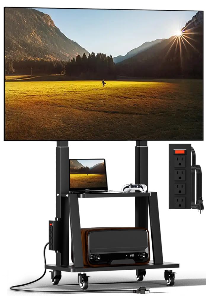 trolley per tv con ruote altezza regolabile adrenalente