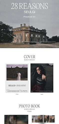 DREAMUS Red Velvet Seulgi 28 Razones 1er Mini álbum PhotoBook Versión CD+Póster+Mini póster en paquete+Photobook+Photocard+Tracking, NEGRO