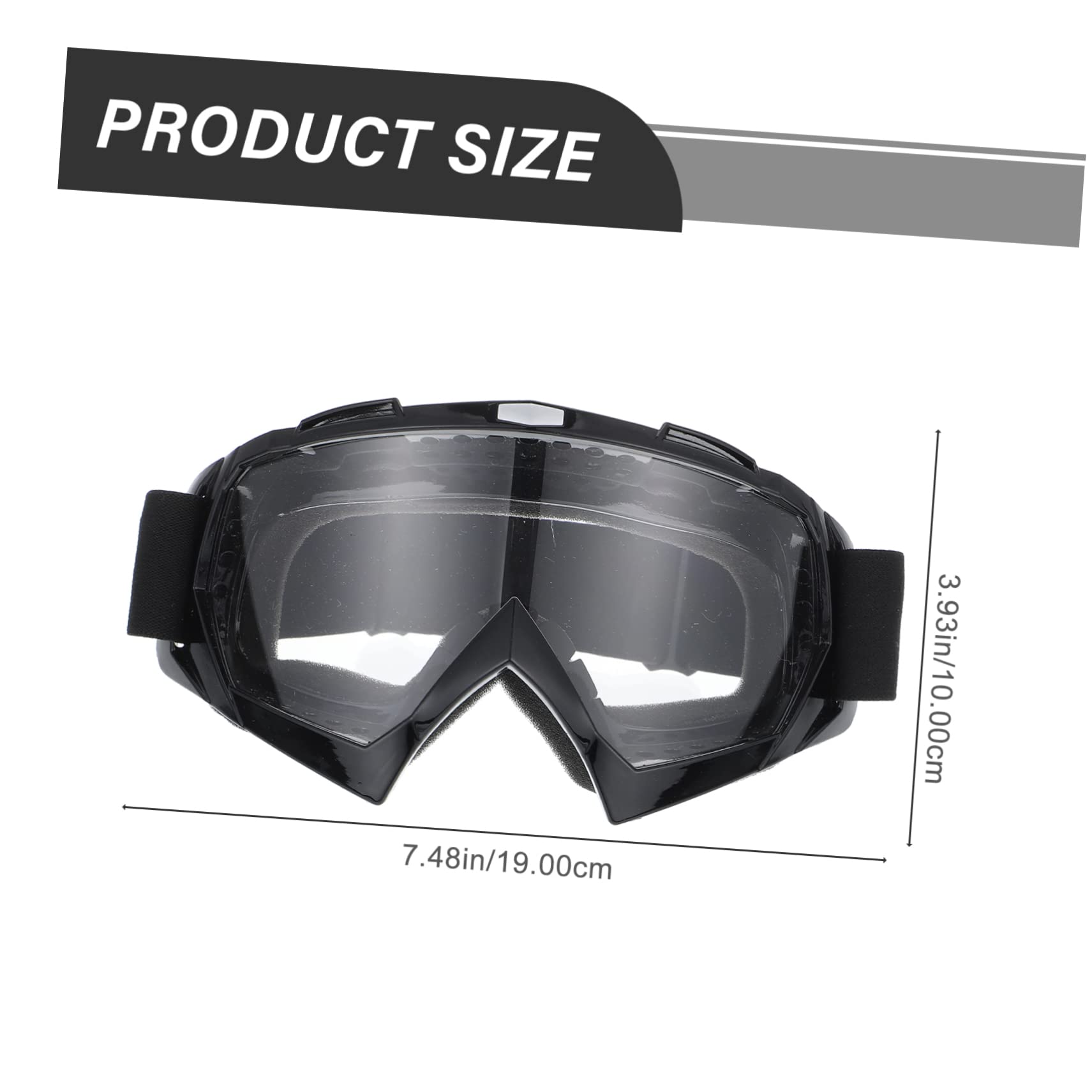 Gatuida 2pezzi Occhiali Da Ciclismo Antivento Occhiali Sportivi Tpu Protezione Per Occhi Inverno Per Ciclismo e Attività Outdoor Anti-fog e Splash