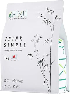FIXIT プロテイン ホエイプロテイン THINK SIMPLE 1kg WPI (プレーン) 人工甘味料不使用