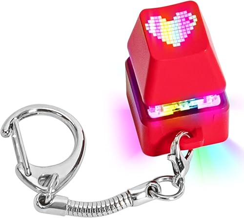 Miniatura 7 de Juguetes sensoriales con teclado para adultos, clicker de teclado con luz LED, llavero sensorial divertido para aliviar la ansiedad (RPSCatPaw, 4 en