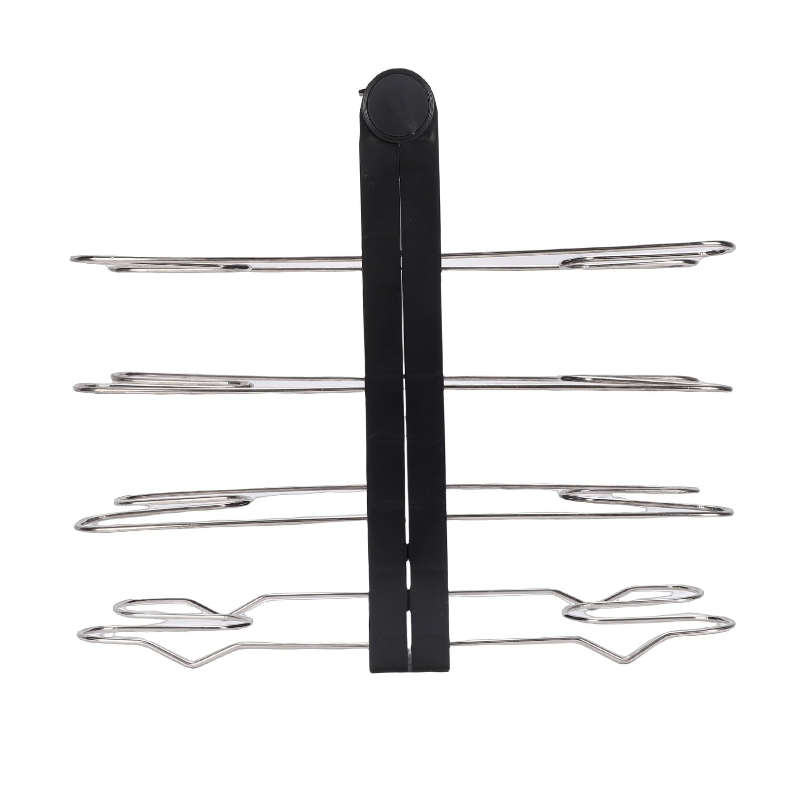 Organizador de Ollas y Sartenes Expandible, Soporte Multifuncional Duradero para Sartenes y Tapas para Espacios de Cocina Pequeños Grandes (BLACK)