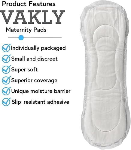 Miniatura 2 de Almohadillas de maternidad posparto Paquete de 14  Almohadillas posparto de flujo pesado de gran absorción almohadillas de lactancia desechables