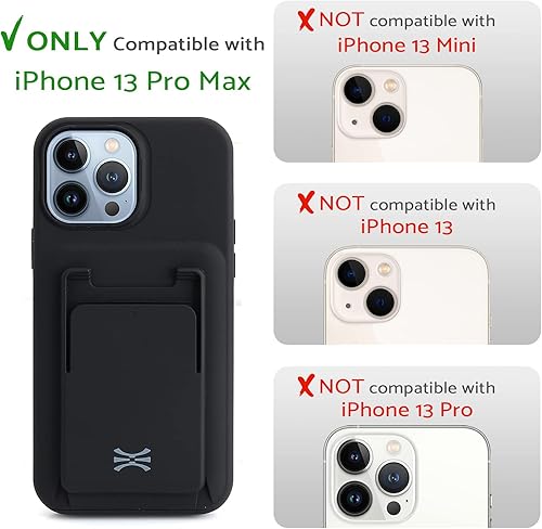 Miniatura 2 de TORU MX PRO - Funda para iPhone 13 Pro Max con tarjetero  Funda protectora delgada con imanes integrados para compatible con MagSafe  Cartera