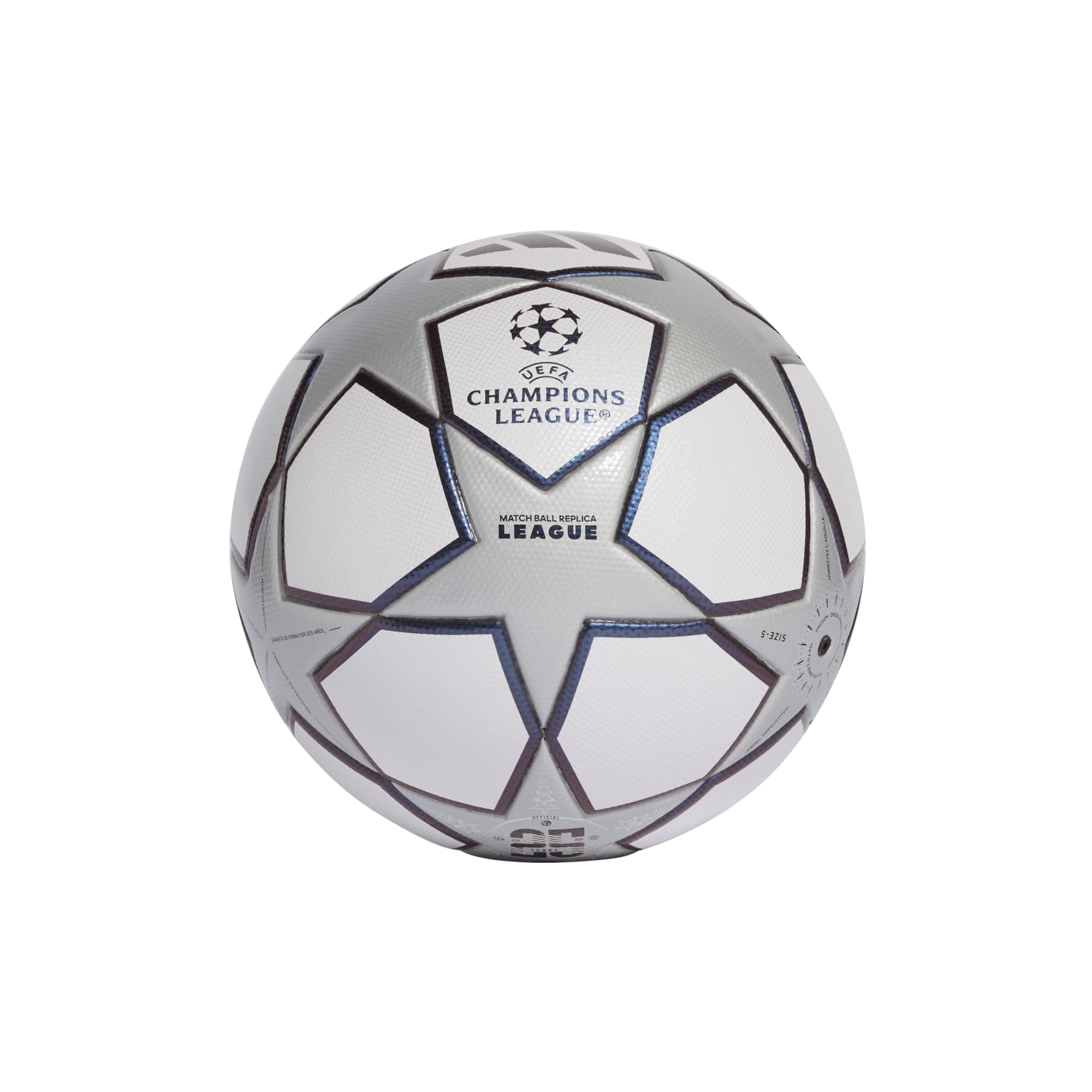 adidas UCL League Third Ball - Balón de fútbol duradero de TPU para partido y entrenamiento con marca de calidad FIFA