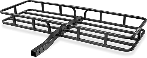 ARKSEN Portaequipajes con enganche de 53 x 19 x 5 pulgadas, capacidad de 500 libras, cesta de equipaje receptora de 2 pulgadas para automóvil, SUV,