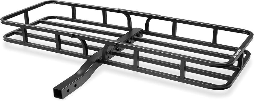 ARKSEN 500 lbs Heavy Duty Hitch Cargo Carrier, 53" x 19" x 5" Steel Cargo Rack, 2" Receiver Luggage Basket for SUV, Truck & Camping Gear