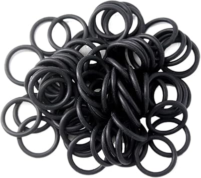 Seal Washer 50pcs Black NBR 2.4mm CS O Ring Seal Gasket Oil Resistant OType Ring Seals 6/7/8/9/12/14/16/20/24/25/30mm O-Ring Sealing Hardware Fittings27x22.2x2.4mm