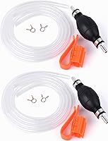 Vista 7 de KATUMO Manguera de sifón de gasolina, bomba de sifón de transferencia de gasóleo, agua y combustible, bomba de combustible portátil de uso amplio