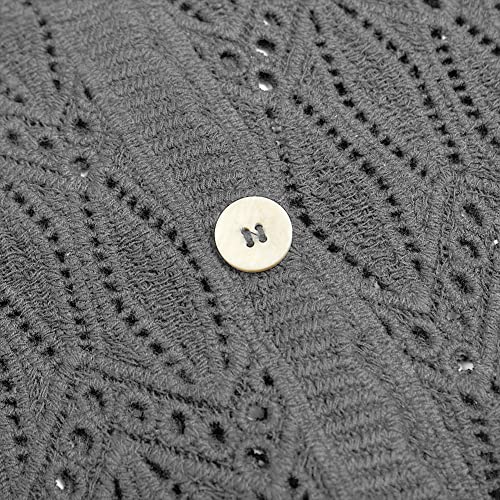 Image of Open Front Summer Cotton Thin Cardigans for Women Lightweight Cropped Cardigan Sweaters for Women