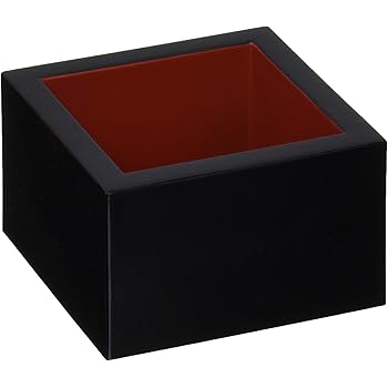 マス 一合 78×78 DXタイプ 黒内朱 7-873-27