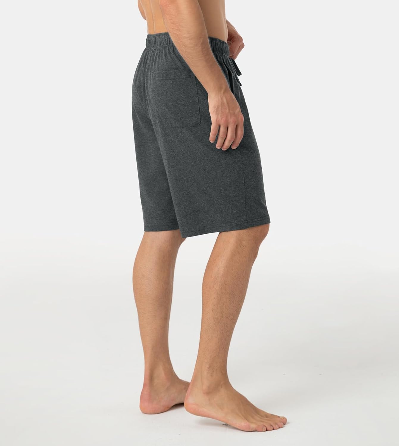 LAPASA Men's Pajama Shorts (2 Pack) Super Soft Knit Sleepwear Lounge Pants PJ with Drawstring and Pockets Lightweight M93