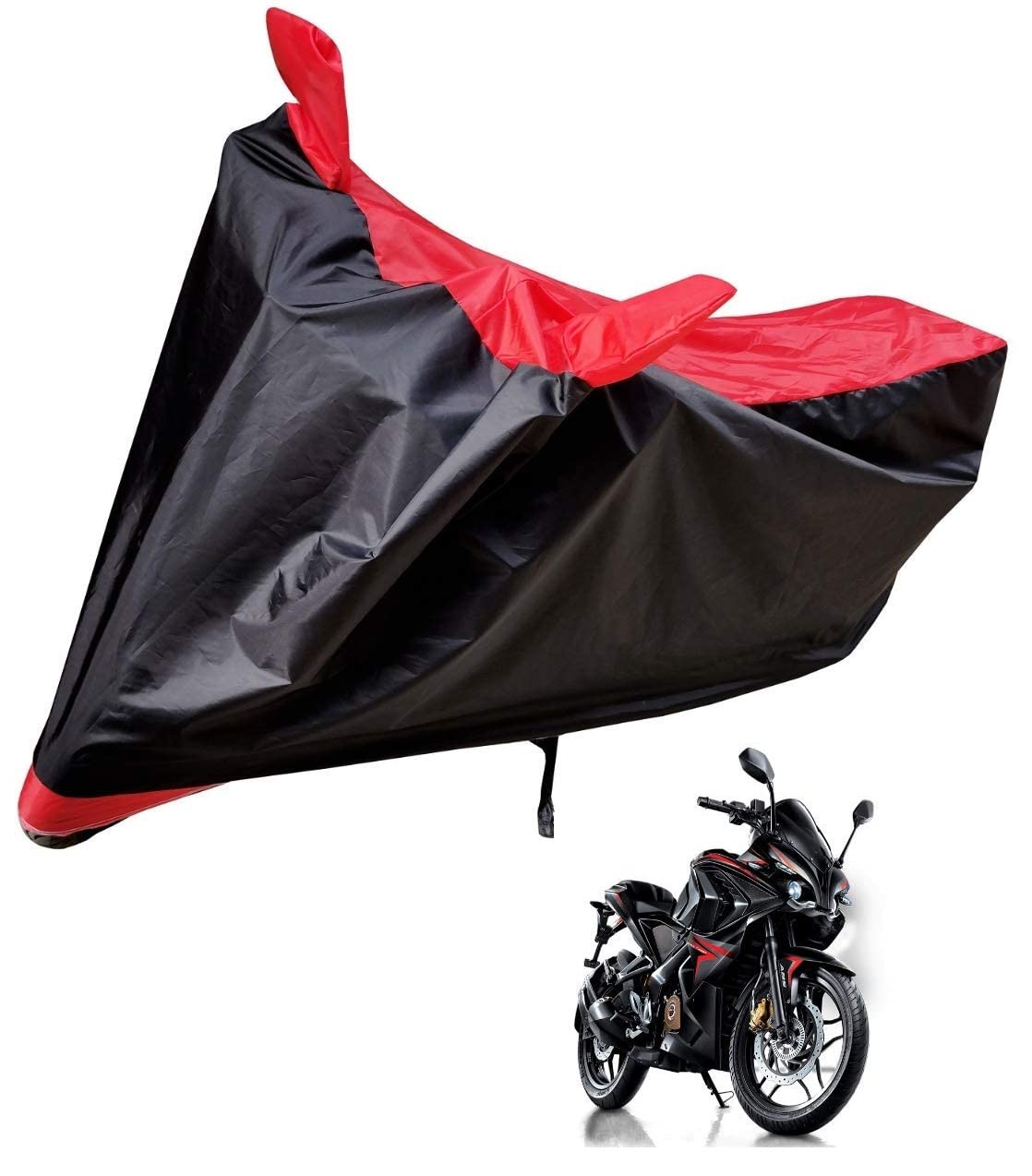 Auto Hub Waterproof Bike Body Cover Compatible with Pulsar RS200 -(Fabric:-Polyester, Color:-Black/Red) (B07STHM4GS) Amazon Price History, Amazon Price Tracker