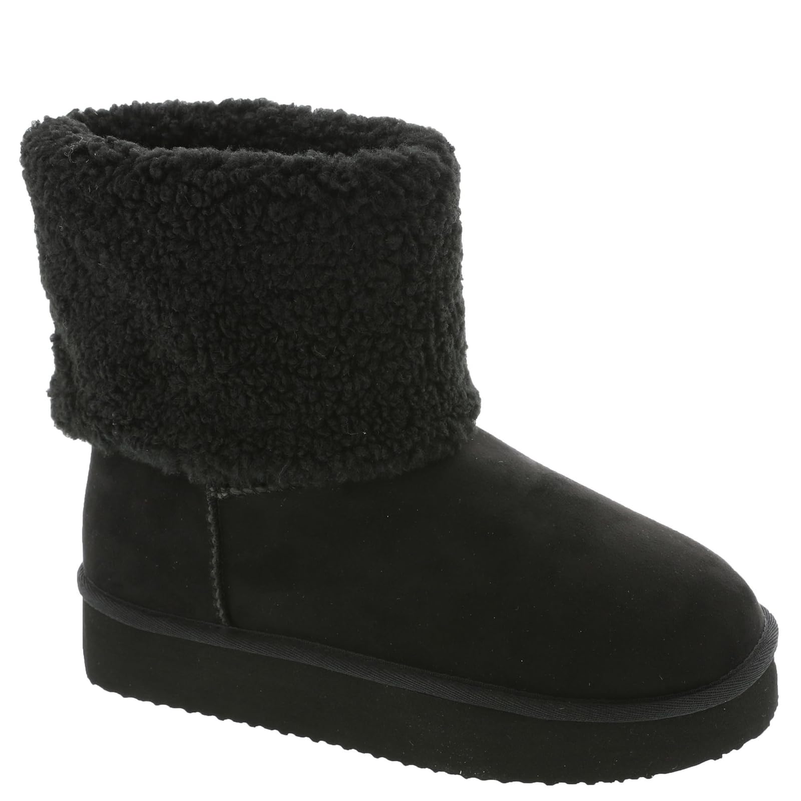 Masseys Womens Heavenly Faux Suede Platform Boot
