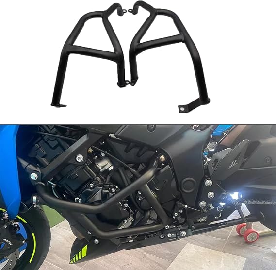 Motorcycle Highway Engine Guard Crash Bars for GSX-S750 2017-2026, Carbon Steel Bumper Frame Slider Stunt Cage Falling Protector Accessories